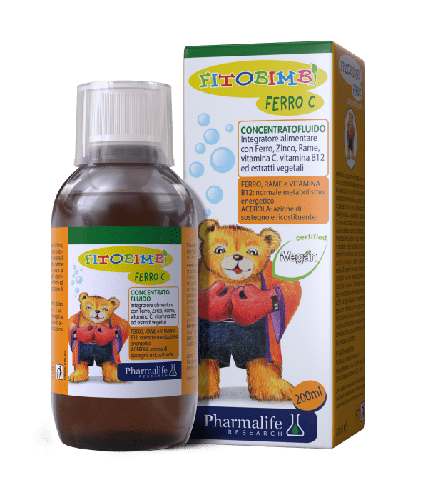 Fitobimbi Ferro C -Hỗ trợ bổ sung Sắt, Kẽm, Vitamin C (lọ 200ml)